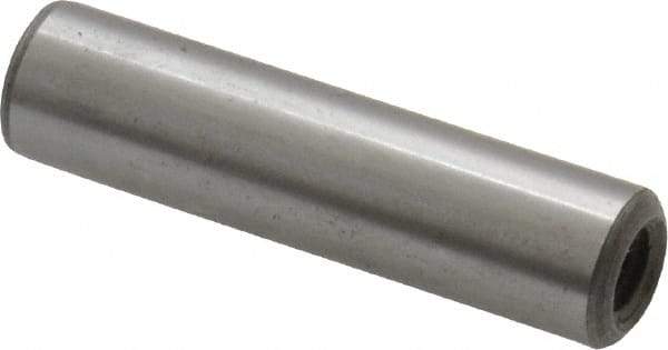 Jergens - 5/16" Diam x 1-1/4" Pin Length C-1215 Alloy Steel Pull Out Dowel Pin - C 47-58 & C 60-64 (Surface) Hardness, 1 Beveled & 1 Threaded End - Apex Tool & Supply