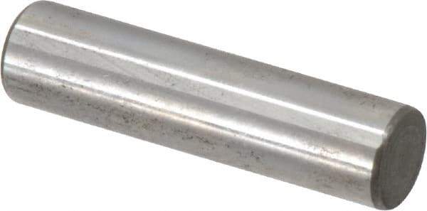 Jergens - 3/8" Diam x 1-1/2" Pin Length C-1215 Alloy Steel Pull Out Dowel Pin - C 47-58 & C 60-64 (Surface) Hardness, 1 Beveled & 1 Threaded End - Apex Tool & Supply