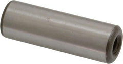 Jergens - 1/2" Diam x 1-1/2" Pin Length C-1215 Alloy Steel Pull Out Dowel Pin - C 47-58 & C 60-64 (Surface) Hardness, 1 Beveled & 1 Threaded End - Apex Tool & Supply