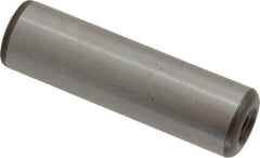 Jergens - 1/2" Diam x 1-3/4" Pin Length C-1215 Alloy Steel Pull Out Dowel Pin - C 47-58 & C 60-64 (Surface) Hardness, 1 Beveled & 1 Threaded End - Apex Tool & Supply