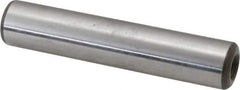 Jergens - 1/2" Diam x 2-1/2" Pin Length C-1215 Alloy Steel Pull Out Dowel Pin - C 47-58 & C 60-64 (Surface) Hardness, 1 Beveled & 1 Threaded End - Apex Tool & Supply