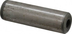 Jergens - 3/4" Diam x 2-1/2" Pin Length C-1215 Alloy Steel Pull Out Dowel Pin - C 47-58 & C 60-64 (Surface) Hardness, 1 Beveled & 1 Threaded End - Apex Tool & Supply