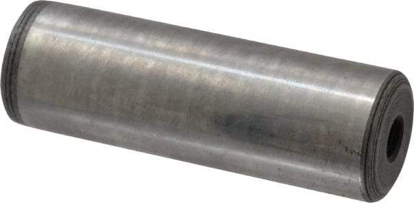 Jergens - 1" Diam x 3" Pin Length C-1215 Alloy Steel Pull Out Dowel Pin - C 47-58 & C 60-64 (Surface) Hardness, 1 Beveled & 1 Threaded End - Apex Tool & Supply