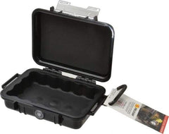 Pelican Products, Inc. - 4-3/4" Wide x 4-3/4" Deep x 2-1/8" High, Clamshell Hard Case - Black, Polycarbonate - Apex Tool & Supply