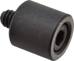 Jergens - 1/4-20 Thread, 5/8" OD, 5/8" High, Jig Foot - Black Oxide Finish, Low Carbon Steel, Case Hardened, 75-77 R30N Heat Treatment - Apex Tool & Supply