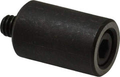 Jergens - 1/4-20 Thread, 5/8" OD, 1" High, Jig Foot - Black Oxide Finish, Low Carbon Steel, Case Hardened, 75-77 R30N Heat Treatment - Apex Tool & Supply