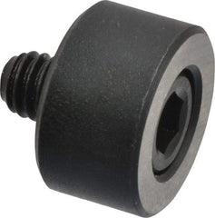 Jergens - 5/16-18 Thread, 7/8" OD, 1/2" High, Jig Foot - Black Oxide Finish, Low Carbon Steel, Case Hardened, 75-77 R30N Heat Treatment - Apex Tool & Supply
