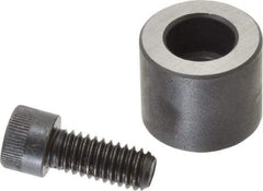 Jergens - 5/16-18 Thread, 7/8" OD, 3/4" High, Jig Foot - Black Oxide Finish, Low Carbon Steel, Case Hardened, 75-77 R30N Heat Treatment - Apex Tool & Supply