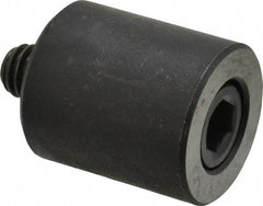 Jergens - 5/16-18 Thread, 7/8" OD, 1" High, Jig Foot - Black Oxide Finish, Low Carbon Steel, Case Hardened, 75-77 R30N Heat Treatment - Apex Tool & Supply