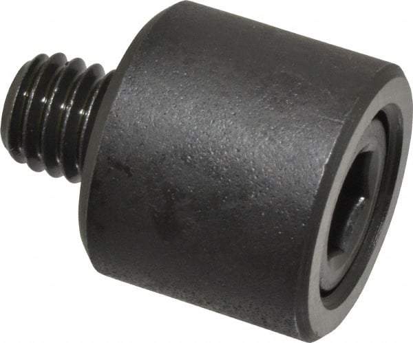 Jergens - 3/8-16 Thread, 7/8" OD, 3/4" High, Jig Foot - Black Oxide Finish, Low Carbon Steel, Case Hardened, 75-77 R30N Heat Treatment - Apex Tool & Supply
