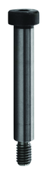 M10 x 16 - Black Finish Heat Treated Alloy Steel - Shoulder Screws - Socket Head - Apex Tool & Supply