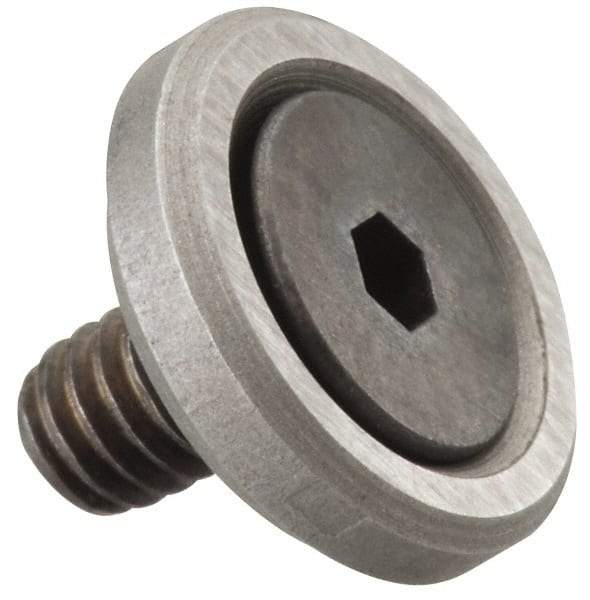 Gibraltar - 3/8-16 Thread, 1-5/8" OD, 3/8" High, Flat Foot - Steel & Lead Alloy - Apex Tool & Supply