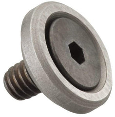 Gibraltar - 3/8-16 Thread, 1-5/8" OD, 3/8" High, Flat Foot - Steel & Lead Alloy - Apex Tool & Supply