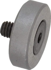 Jergens - 5/16-18 Thread, 1-1/4" OD, 3/8" High, Flat Foot - Low Carbon Steel, Case Hardened, 75-77 R30N Heat Treatment - Apex Tool & Supply