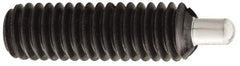 Gibraltar - 5/16-18, 1" Thread Length, 3/16" Plunger Projection, Steel Threaded Spring Plunger - 0.135" Max Plunger Diam, 1" Plunger Length, 1.5 Lb Init End Force, 4.5 Lb Final End Force, 3/32" Hex - Apex Tool & Supply