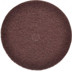 3M - 12" Medium Grade Aluminum Oxide Deburring Disc - 1-1/4" Center Hole, Arbor Connection, Maroon, 1,900 Max RPM - Apex Tool & Supply