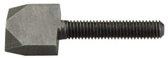 Jergens - 5/16-18 Thread, 1-1/2" Length Under Head, Steel Quarter Turn Screw - Grade C-1018, 1" Wide x 3/4" High x 5/16" Thick Head, Black Oxide, UNC Thread - Apex Tool & Supply
