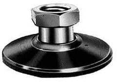 Jergens - 6600 Lb. Load Capacity, 5/8-11 Thread, 1-1/8" Overall Length, Steel Stud, Tapped Pivotal - 2 Inch Stud Length, mm Base Diameter, Steel Pad - Apex Tool & Supply