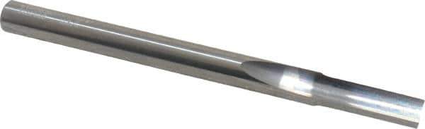 Onsrud - 1/4" Diam, 1/4" Shank Diam, 3/4" Length of Cut, 1 Flute Single Edge Straight Router Bit - 3-1/4" Overall Length, Left Hand Cut, Solid Carbide - Apex Tool & Supply