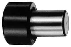 Gibraltar - 0.969" OAL, 1/2" Head Height, 1/2" OD, 52100 Steel, Unground, Press Fit Rest Button - Black Oxide Coating, 1/4" Pin Diam - Apex Tool & Supply