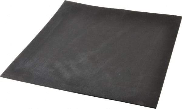 Made in USA - 12" Long, 12" Wide, 1/8" Thick, Neoprene Rubber Foam Sheet - 35 to 45 Durometer, Black, -20 to 180°F, 1,000 psi Tensile Strength, Plain Backing, Stock Length - Apex Tool & Supply