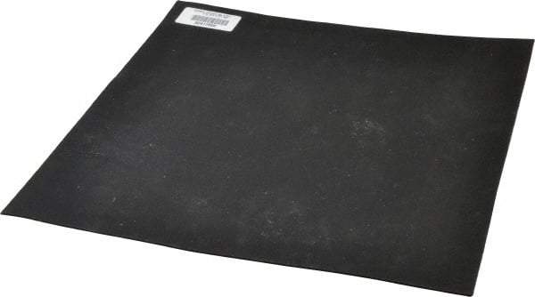 Made in USA - 12" Long, 12" Wide, 1/16" Thick, Neoprene Rubber Foam Sheet - 35 to 45 Durometer, Black, -20 to 180°F, 1,000 psi Tensile Strength, Adhesive Backing, Stock Length - Apex Tool & Supply