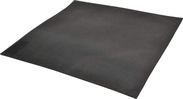 Made in USA - 12" Long, 12" Wide, 1/8" Thick, Neoprene Rubber Foam Sheet - 35 to 45 Durometer, Black, -20 to 180°F, 1,000 psi Tensile Strength, Adhesive Backing, Stock Length - Apex Tool & Supply