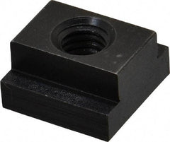 Jergens - 3/8-16 Blind Tapped T Slot Nut - 9/16" Slot Width, 7/8 x 1/4" Base Width x Height, 7/8 x 1/2" OAL x Height - Apex Tool & Supply