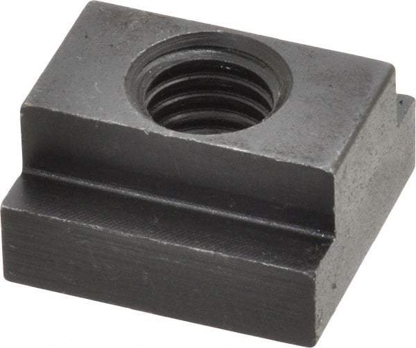 Jergens - 1/2-13 Blind Tapped T Slot Nut - 5/8" Slot Width, 1 x 11/32" Base Width x Height, 1-1/8 x 5/8" OAL x Height - Apex Tool & Supply
