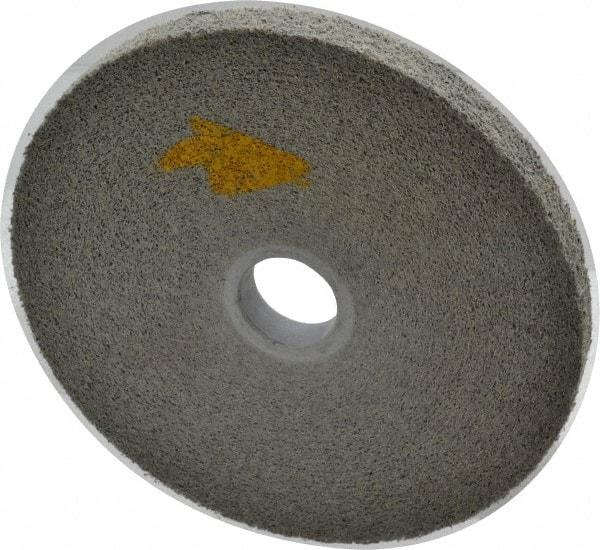 3M - 6" Diam, 1/2" Face Width, 1" Center Hole, Fine Grade, Silicon Carbide Deburring Wheel - Convolute, Hard Density 9 Grade, 6,000 RPM - Apex Tool & Supply