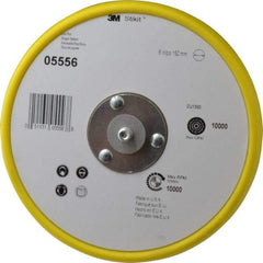 3M - 6" Diam Adhesive/PSA Disc Backing Pad - Medium Density, 10,000 RPM - Apex Tool & Supply