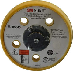3M - 5" Diam Adhesive/PSA Disc Backing Pad - Soft Density, 12,000 RPM - Apex Tool & Supply
