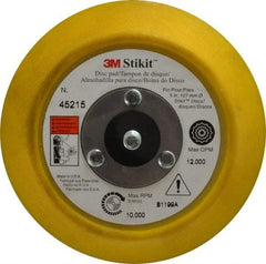 3M - 5" Diam Adhesive/PSA Disc Backing Pad - Medium Density, 10,000 RPM - Apex Tool & Supply