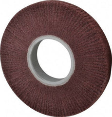 3M - 8" Diam Aluminum Oxide Finishing Flap Wheel - 3" Hole, 1" Wide, Density 5, Nonwoven, Fine Grade, 3,200 Max RPM - Apex Tool & Supply