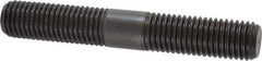 Jergens - 3/4-10 5" OAL Equal Double Threaded Stud - Alloy Steel, Black Oxide Finish, 1-15/16" Equal Thread Length - Apex Tool & Supply