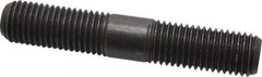 Jergens - 7/8-9 5" OAL Equal Double Threaded Stud - Alloy Steel, Black Oxide Finish, 1-29/32" Equal Thread Length - Apex Tool & Supply