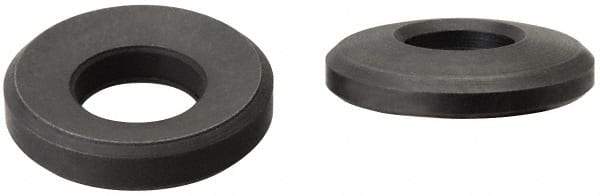 Gibraltar - 1-1/2" Bolt, Black Oxide, Case Hardened Steel, Spherical Washer Assembly - 1-5/8" Female, 1-9/16" Male Inside x 2-7/8" OD, 1/2" Thick, 3" Radius, 12L14 Grade - Apex Tool & Supply