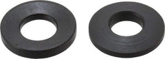 Jergens - 1/4" Bolt, Black Oxide, Steel, Spherical Washer Assembly - 19/64" Female, 17/64" Male Inside x 5/8" OD, 3/16" Thick, 1" Radius - Apex Tool & Supply