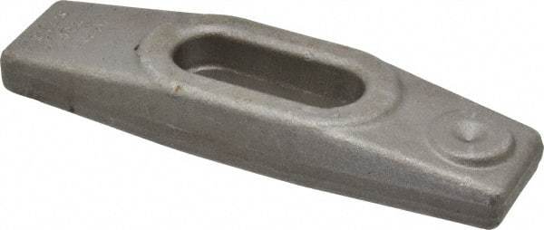Jergens - 5/8" Stud, 1-3/8" Travel, 6" OAL x 1-3/4" Overall Width x 7/8" Overall Height, Heel Clamp - Grade C-1030/C-1035 Forged Steel, 1-3/8" Long x 11/16" Wide Slot, 2-5/16" Length x 1-1/4" Width x 9/16" Tapered Height - Apex Tool & Supply