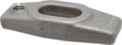 Jergens - 5/8" Stud, 11/16" Travel, 4" OAL x 1-5/8" Overall Width x 3/4" Overall Height, Heel Clamp - Grade C-1030/C-1035 Forged Steel, 11/16" Long x 11/16" Wide Slot, 1-21/32" Length x 1-3/16" Width x 1/2" Tapered Height, Tapped - Apex Tool & Supply