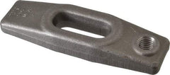 Jergens - 5/8" Stud, 1-3/8" Travel, 6" OAL x 1-3/4" Overall Width x 7/8" Overall Height, Heel Clamp - Grade C-1030/C-1035 Forged Steel, 1-3/8" Long x 11/16" Wide Slot, 2-5/16" Length x 1-1/4" Width x 9/16" Tapered Height, Tapped - Apex Tool & Supply