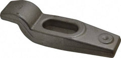 Jergens - 6" OAL x 1-3/4" Overall Width x 1-9/16" Overall Height, Gooseneck Clamp - Grade C-1030/C-1035 Forged Steel, 7/16" Nose Height x 1-1/4" Nose Width, 1" Slot Len x 11/16" Slot Width, 1-1/8" Neck Len - Apex Tool & Supply