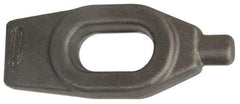 Jergens - 5/8" Stud, 1-1/4" Travel, Finger Clamp - 6" Long x 7/8" High x 1-3/4" Wide, Grade C-1030/C-1035 Forged Steel, 5/8" Diam - Apex Tool & Supply