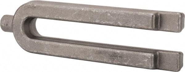 Jergens - 3-1/4" Wide x 1-3/8" High, Forged Steel, U Shaped Strap Clamp - 1" Stud, 9-1/8" Travel, 12" OAL, 1-1/16" Slot Width - Apex Tool & Supply