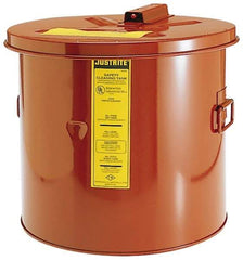 Justrite - Bench Top Solvent-Based Parts Washer - 3.5 Gal Max Operating Capacity, Steel Tank, 11-1/4" High x 11-3/8" Wide - Apex Tool & Supply