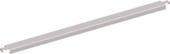 Interlake Mecalux - 3" Wide, 1-5/8" High, Open Shelving Double Flanged Crossbar - 48" Long, Use with Interlake Pallet Rack - Apex Tool & Supply