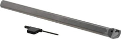 Seco - 0.812" Min Bore Diam, 10" OAL, 5/8" Shank Diam, SCLC Indexable Boring Bar - CCMT Insert, Screw Holding Method - Apex Tool & Supply