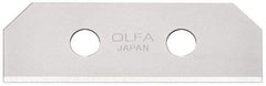 Olfa - 10 Piece Steel Safety Blade - 2-1/8" OAL - Apex Tool & Supply