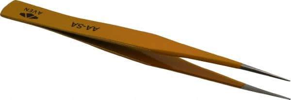 Aven - 5" OAL AA-SA Color Coded Precision Tweezers - Stainless Steel, AA-SA Pattern - Apex Tool & Supply