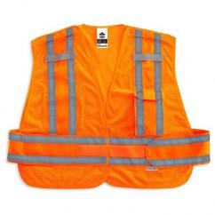 8244PSV XL/2XL ORANGE SAFETY VEST - Apex Tool & Supply